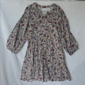 Zara Girls Botanical Printed Dress. Size 6